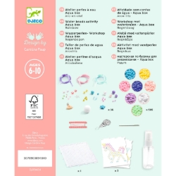 Djeco Regenboog – knutselset pastelhangers met waterkralen – van 6 tot 10 jaar