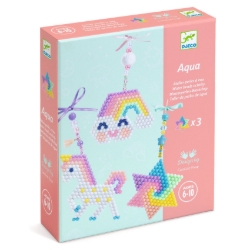 Djeco Regenboog – knutselset pastelhangers met waterkralen – van 6 tot 10 jaar