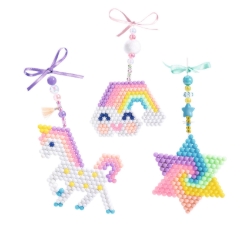 Djeco Regenboog – knutselset pastelhangers met waterkralen – van 6 tot 10 jaar