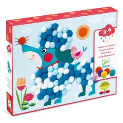 Djeco PomPom Puppies – honden versieren met pompons – van 3 tot 6 jaar