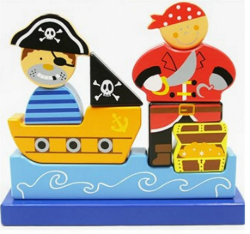 Magneet Stapelpuzzel Piraten