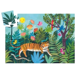 Afbeeldingen van Djeco De wandeling van de Tijger - legpuzzel 24 stukjes - vanaf 3 jaar