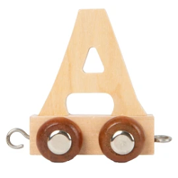 Afbeeldingen van Lettertrein Letter A – Naturel Hout – Decoratief