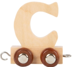 Afbeeldingen van Lettertrein Letter C – Naturel Hout – Decoratief