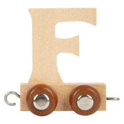 Afbeeldingen van Lettertrein Letter F – Naturel Hout – Decoratief