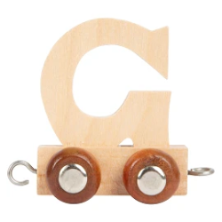 Afbeeldingen van Lettertrein Letter G – Naturel Hout – Decoratief
