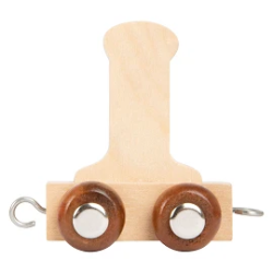 Afbeeldingen van Lettertrein Letter I – Naturel Hout – Decoratief