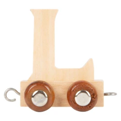 Afbeeldingen van Lettertrein Letter L – Naturel Hout – Decoratief