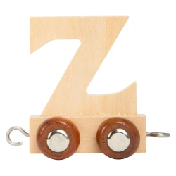 Afbeeldingen van Lettertrein Letter Z – Naturel Hout – Decoratief