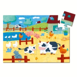 Djeco De koeien op de boerderij - legpuzzel 24 stukjes - vanaf 3 jaar