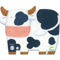 Djeco De koeien op de boerderij - legpuzzel 24 stukjes - vanaf 3 jaar