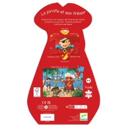 Djeco De piraat en zijn schat - legpuzzel 36 stukjes - vanaf 4 jaar