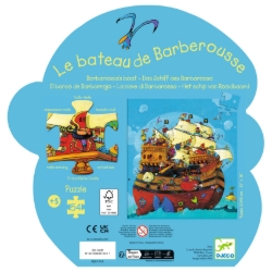 Djeco Het schip van Barbarossa - legpuzzel 54 stukjes - vanaf 5 jaar