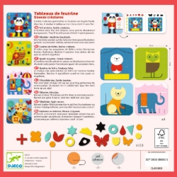 Djeco Zachte dieren - vilten collageset - van 3 tot 6 jaar