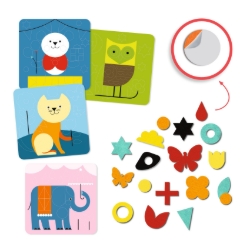Djeco Zachte dieren - vilten collageset - van 3 tot 6 jaar