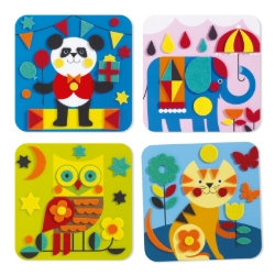 Djeco Zachte dieren - vilten collageset - van 3 tot 6 jaar