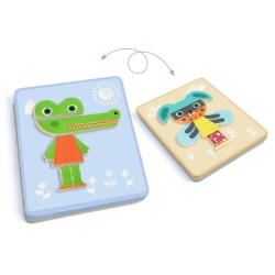 Djeco Inzebox Mix Animals – magnetisch dierenspel – vanaf 3 jaar
