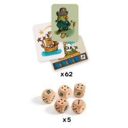 Djeco Pirates ’n’ Dice - dobbelspel - van 7 tot 99 jaar