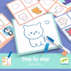 Djeco Step by Step Baby & Co - tekenset - van 4 tot 6 jaar