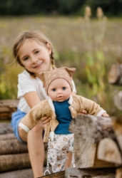 Schildkröt - Baby Amy Winter – Babypop met slaapogen en speen – vanaf 3 jaar