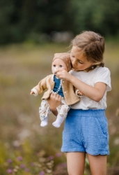 Schildkröt - Baby Amy Winter – Babypop met slaapogen en speen – vanaf 3 jaar