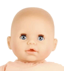 Schildkröt - Baby Amy Roze – Babypop roze met slaapogen en speen – vanaf 3 jaar