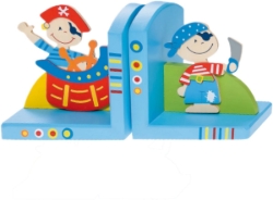 Simply for kids - Boekensteun Piraat – Houten Set - Decoratief