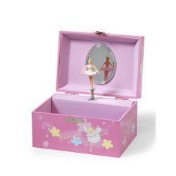 Juwelen Muziekdoosje Twee Witte Ballerina's - Edelweiss Melodie - Vanaf 3 jaar