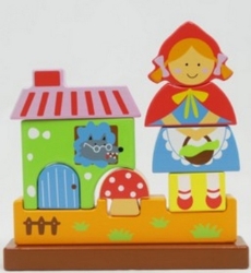Simply for Kids Magneet-Stapelpuzzel Roodkapje – Vanaf 3 jaar
