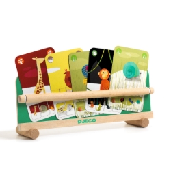 Djeco Table Card Holder - houten kaartenhouder - vanaf 3 jaar