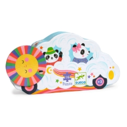 Djeco Wolkenauto - legpuzzel 16 stukjes - vanaf 3 jaar