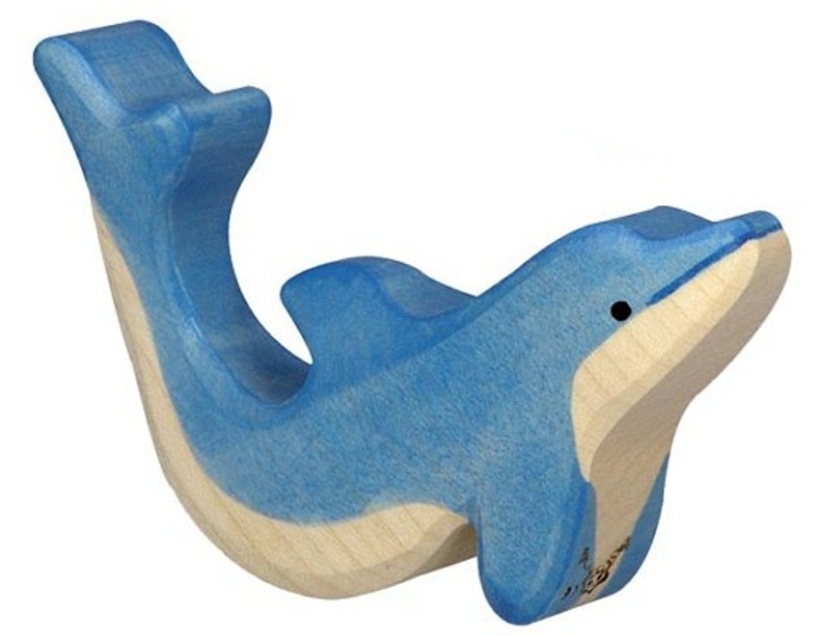 Holztiger Dolfijn klein – Houten Speelfiguur – vanaf 3 jaar