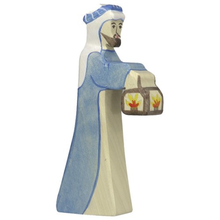 Holztiger Herder met lamp – Houten Kerstfiguur – vanaf 3 jaar