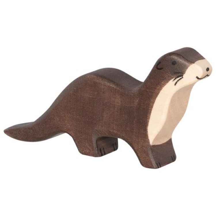 Holztiger Zeeotter – Houten Speelfiguur