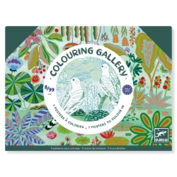 Djeco Wilde dieren - Colouring Gallery - kleurposterset - van 8 tot 99 jaar